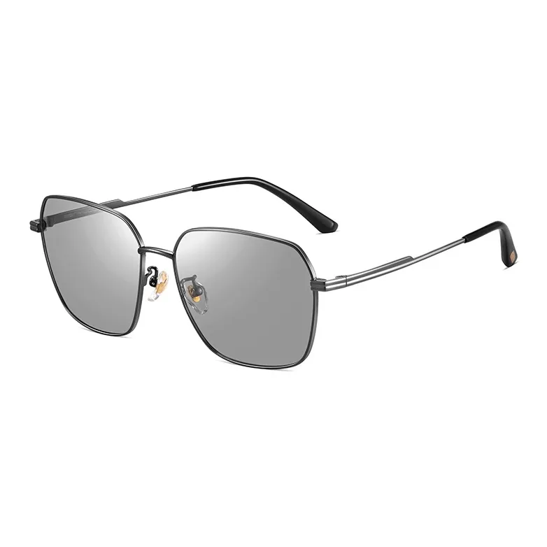 CAPONI Metal Irregular Shape Sunglasses Men's-4