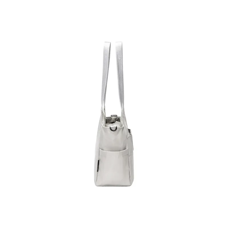 KANGOL Nylon Tote Bag, Shoulder Bag Medium Size Unisex Light Gray/Ivory White/Peach Pink/Black-3