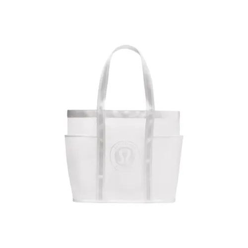 Lululemon Nylon Tote Bag, Shopping Bag, Handbag Unisex White