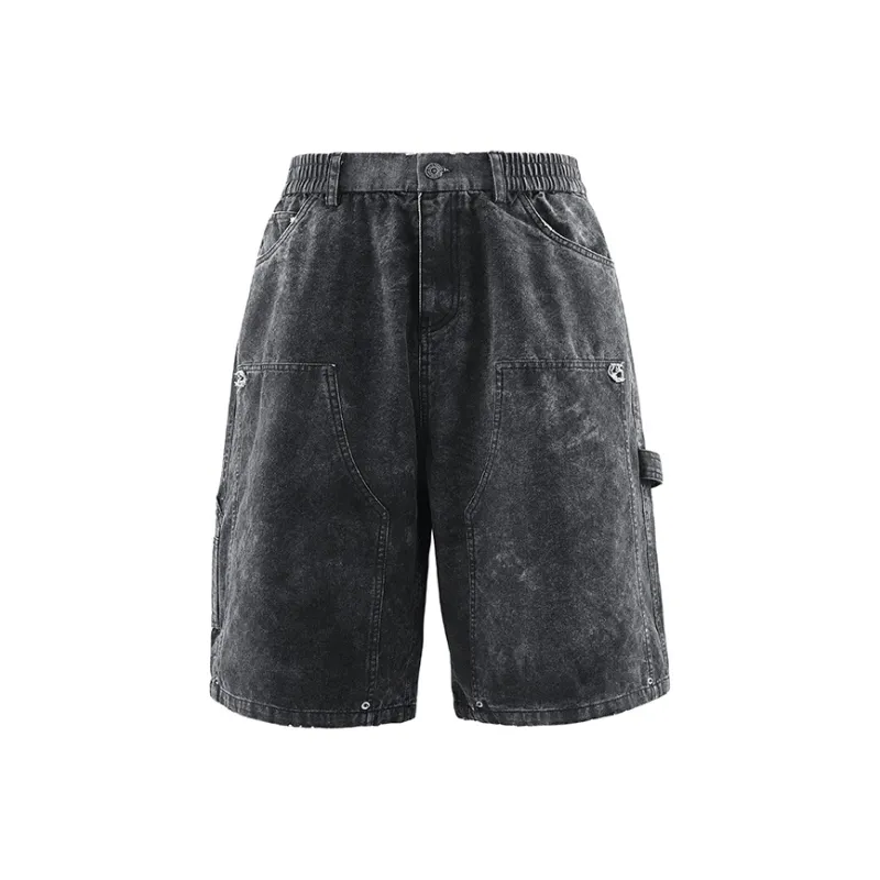 APAY Denim Shorts Unisex Black-0