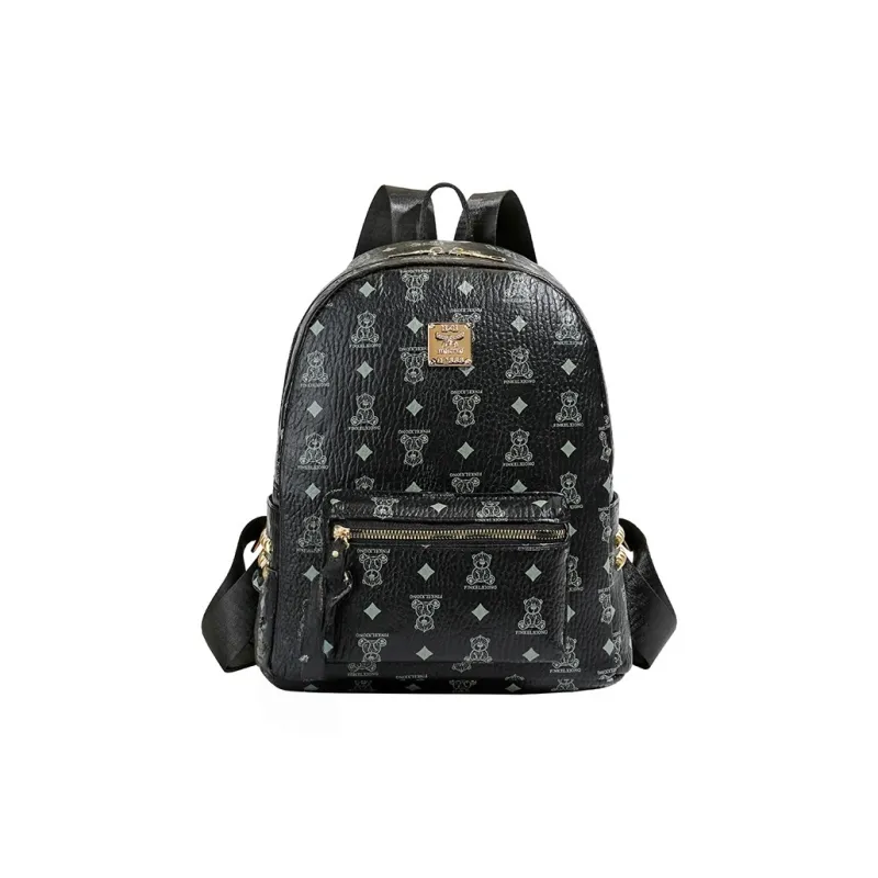 TOUTSEUL YOLO PU Backpack Women's White/Black/Brown-6