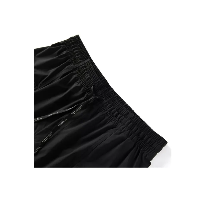 PEACEBIRD Cargo Shorts Men Black 1-2