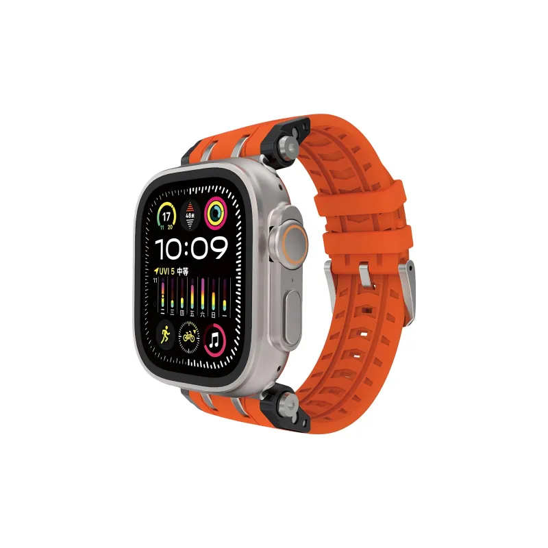 KVZUVUU Apple Compatibility Watch Band Silicone Material-1