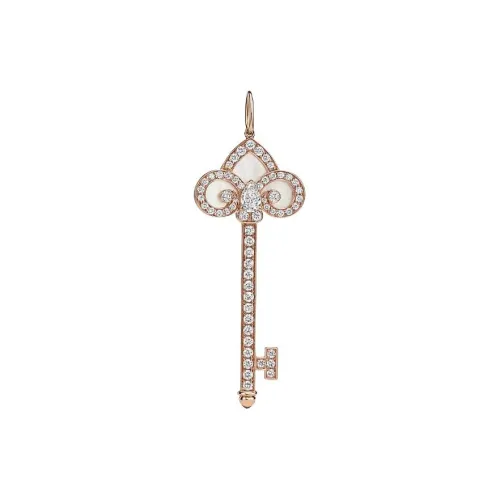 TIFFANY & CO. Diamond, Mother Of Pearl Pendants Unisex Rose Gold