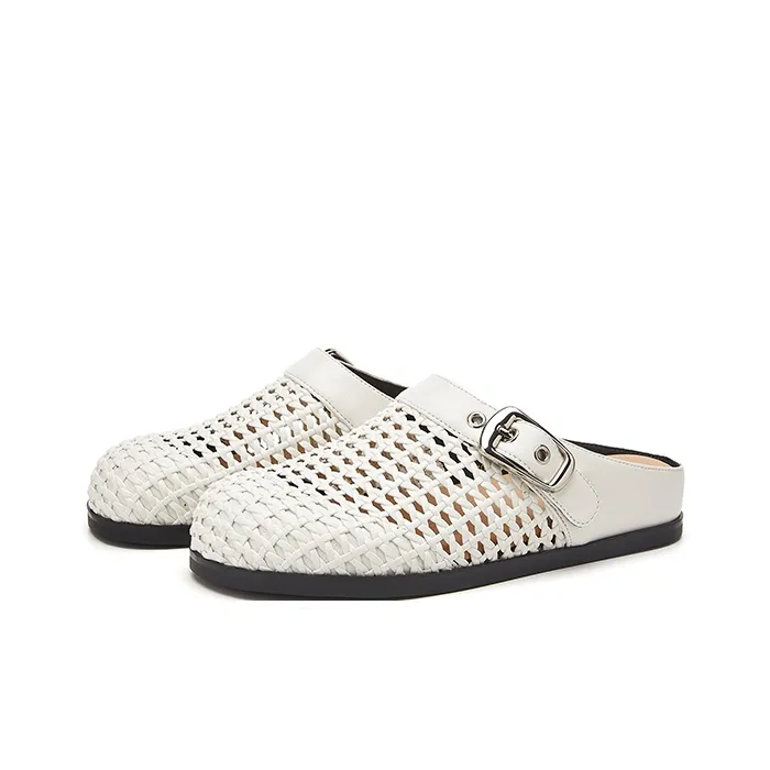 ST&SAT Rubber Sole Cut Out Quiet Closed Toe Slippers Women's-5