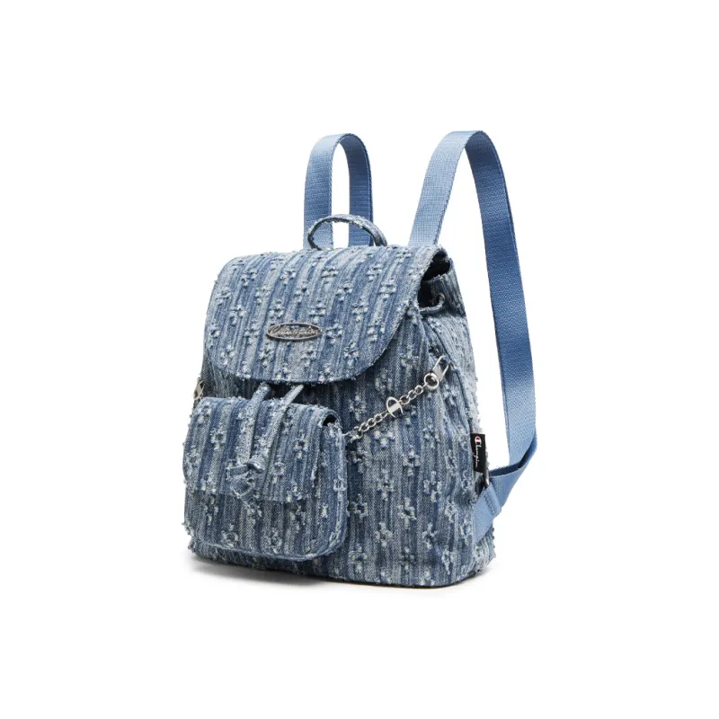 Champion Fabric Backpack Regular Unisex Black/Medium Blue Denim-5