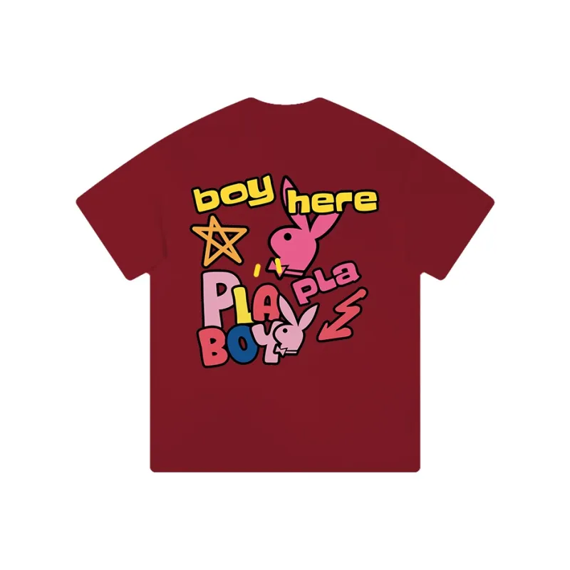 Playboy Short Sleeved T Shirt Unisex-6
