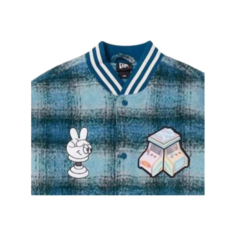 New Era Puffer Jacket Unisex Blue-2