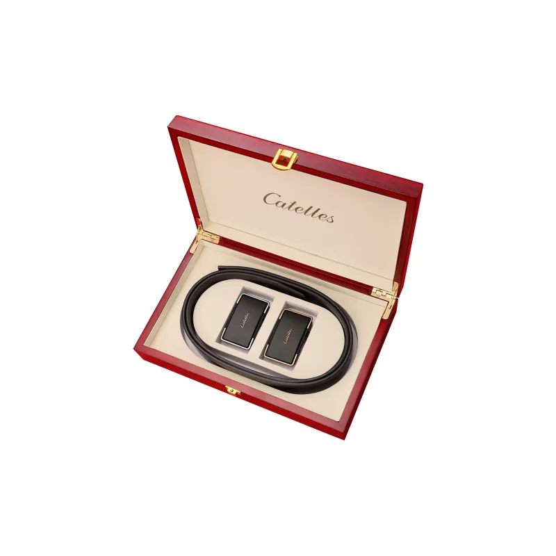CATELLES Top Grain Cow Leather Belts Men's 3.5cm-0