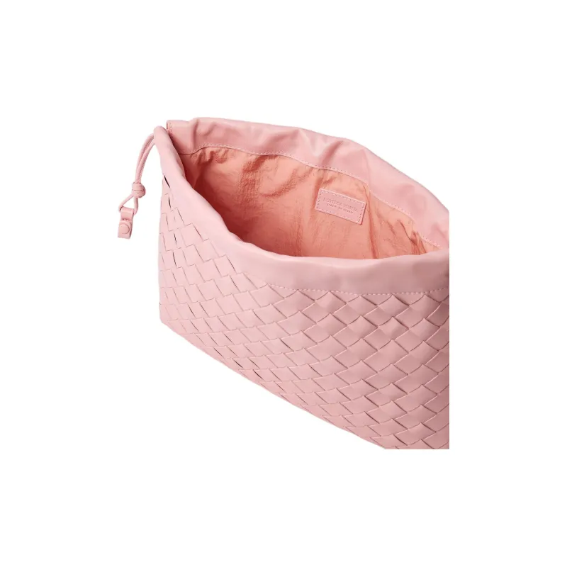 Bottega Veneta Intrecciato Leather Clutch Women's Pink-2