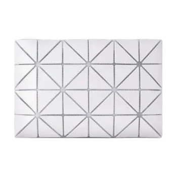 ISSEY MIYAKE Polyvinyl Chloride Resin Wallet Women's Light Gray