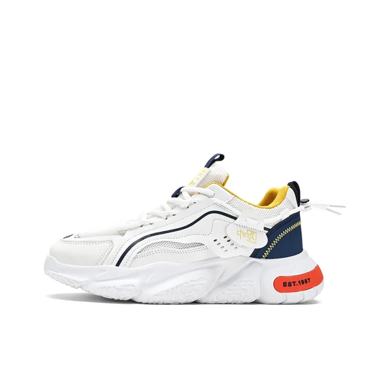 Dao Tu Sen Shock Absorbers Slip Resistant, Abrasion Resistant, Breathable Low Top Chunky Sneakers Men's-6