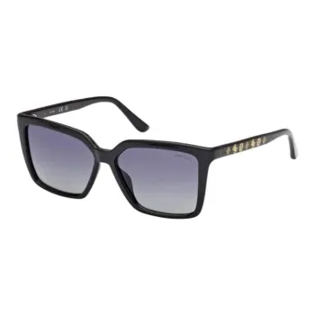 GUESS Injection Square Sunglasses Women's Black
