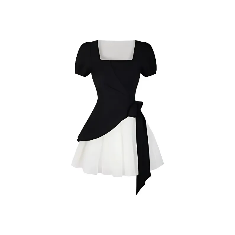TIBINB Short Sleeved Dress Women's-0