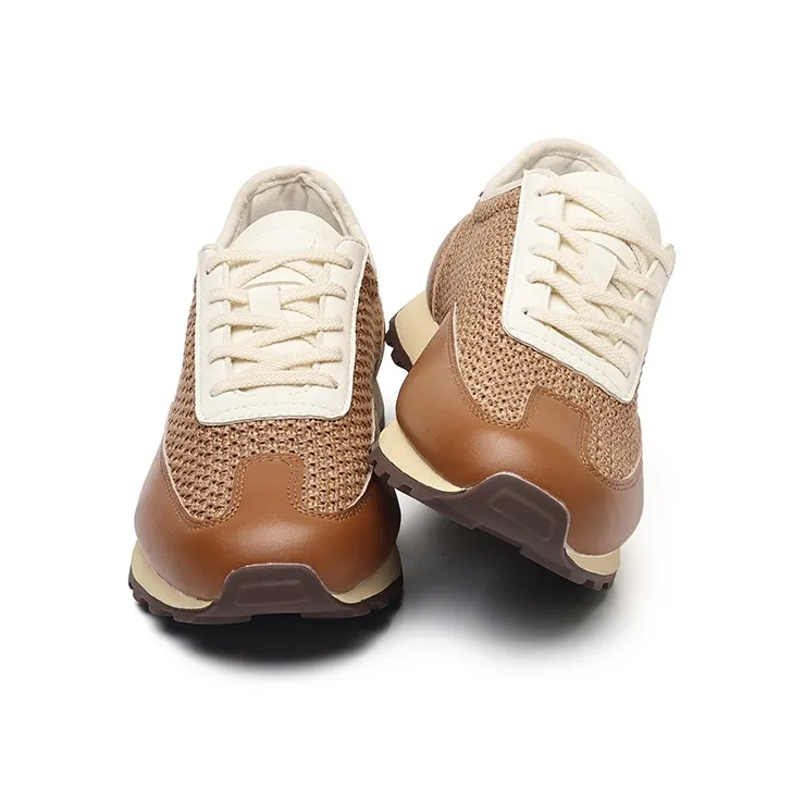 Angelmi Abrasion Resistant, Breathable, Lightweight Low Top Casual Shoes Men's Brown-2