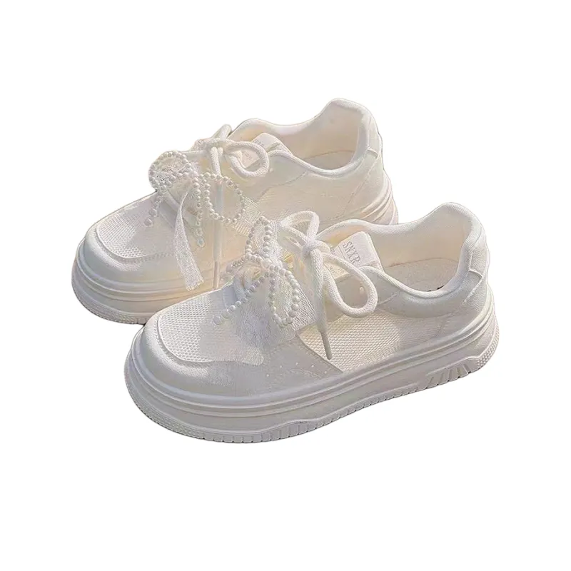Alxnan Low Top Skateboard Shoes Women's Ecru-0