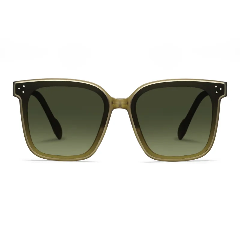 COLORE.IN TR/Memory Plastic Square Sunglasses Unisex-6