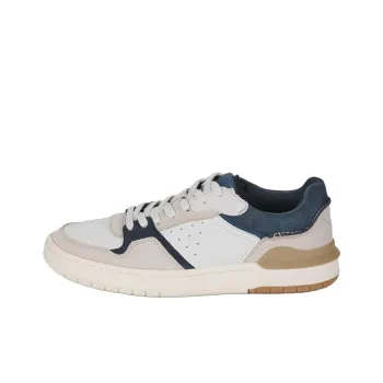 Clarks Breathable Low Top Skateboard Shoes Men's White Blue