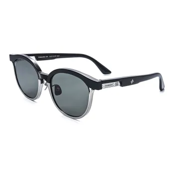 THE OWNER Plate Frame Round Sunglasses Unisex