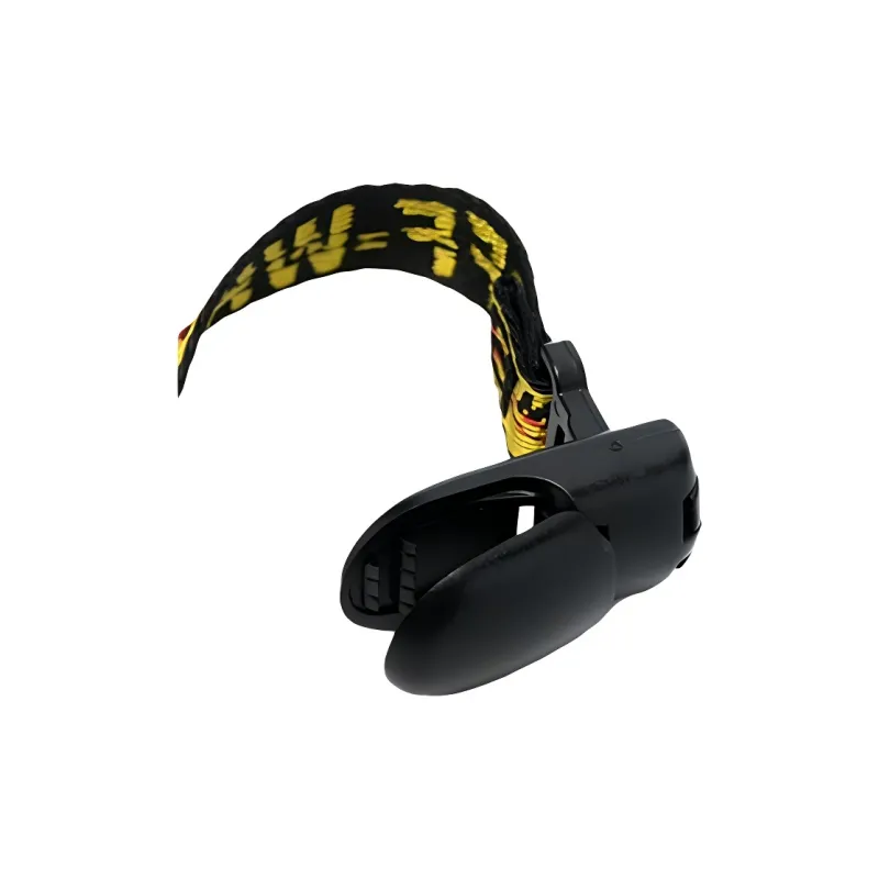 OFF-WHITE Fabric Bag Straps Kids' Black/Yellow-4
