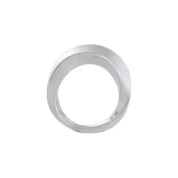 TOM WOOD White Rhodium 925 Sterling Silver Rings Unisex Silver