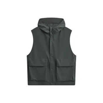 MODE COMMUTER Hooded Water Repellent Woven Vest Men's