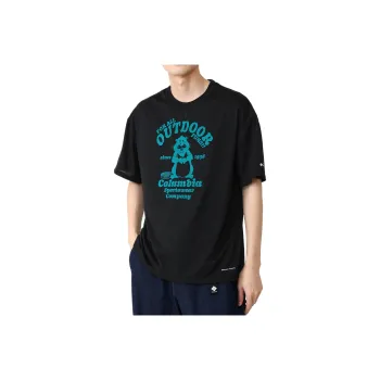 Columbia T Shirt Men's Black/Vintage Beaver Color