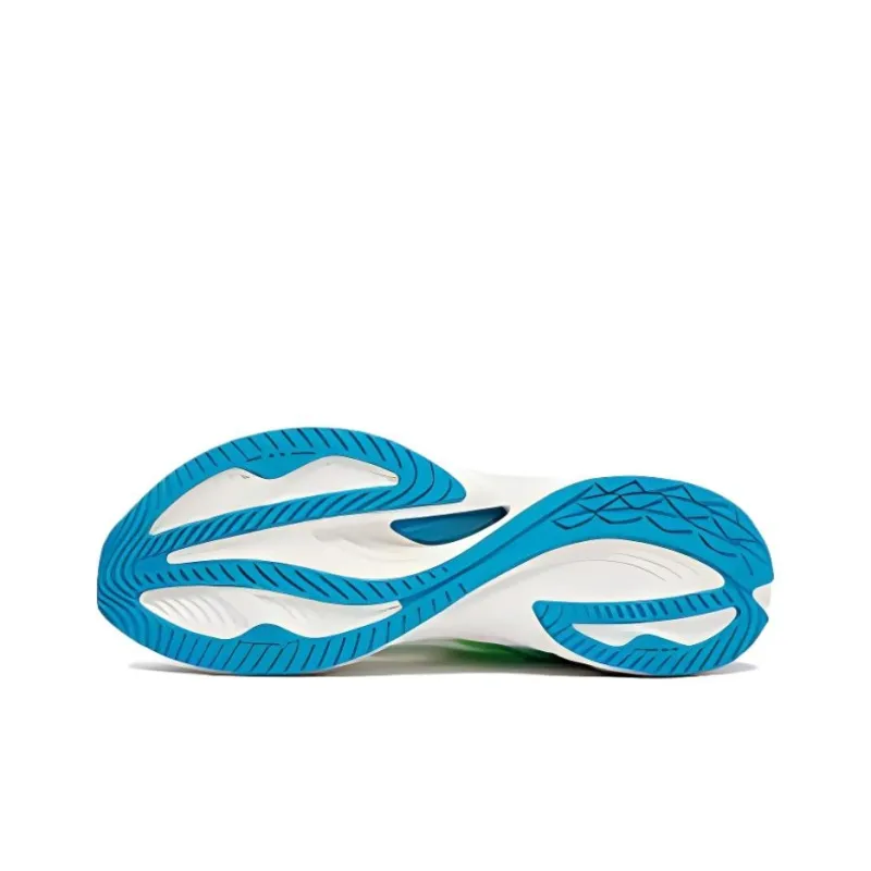 361° Flying Fish 3.0 Cushioning, Wear Resistant Low Top Running Shoes Men's White Cyan-3