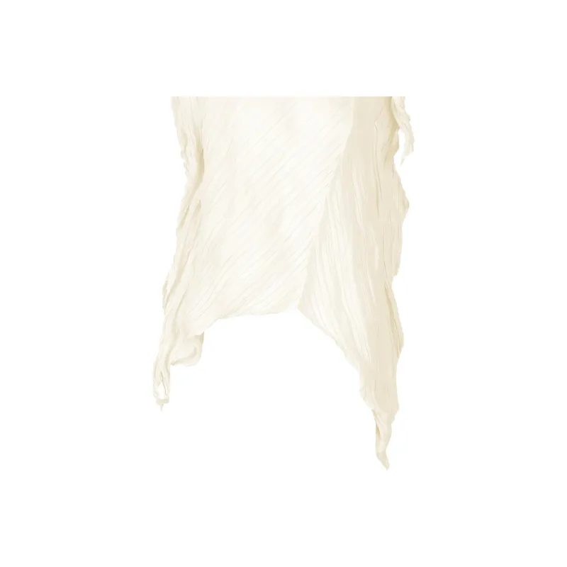 ISSEY MIYAKE Wrinkled Twisted Blouse-1