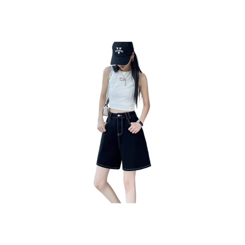 KAISER Denim Shorts Women's Black-0
