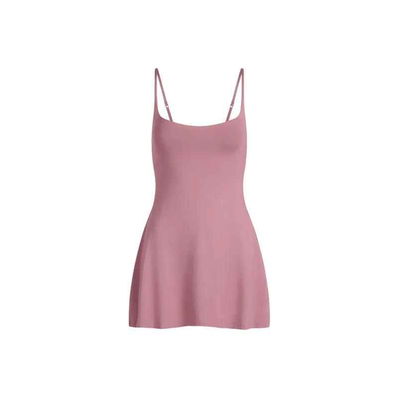 SKIMS SS25 SMOOTH LAYERS SCOOP NECK MINI DRESS Slip Dress Women's-0