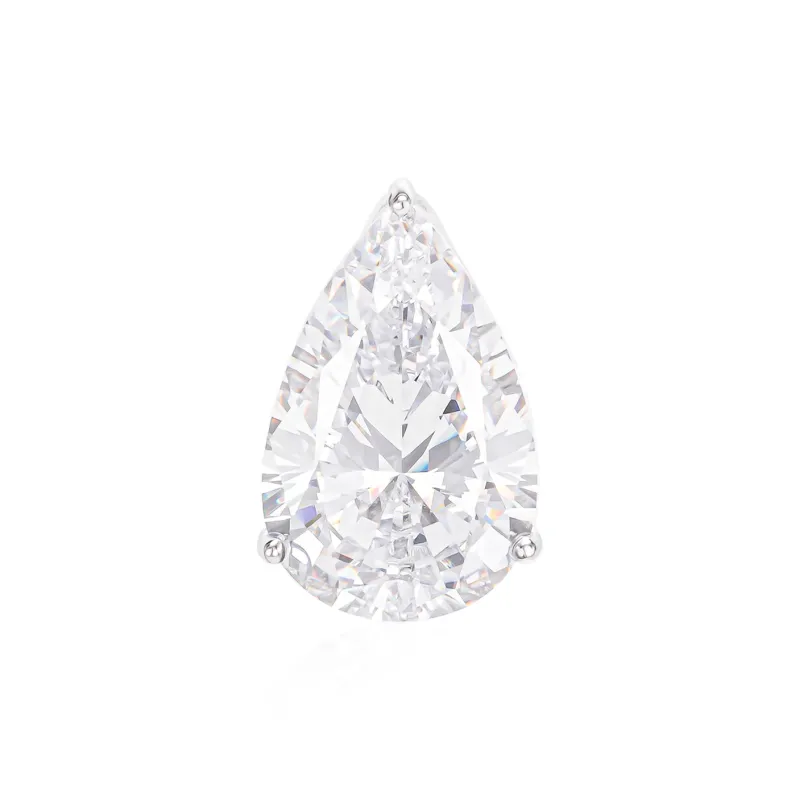 GEMOLA Synthetic Cubic Zirconia Clip On Earrings Unisex-0