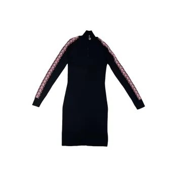 CHANEL 20N Long Sleeved Dress Women's Black