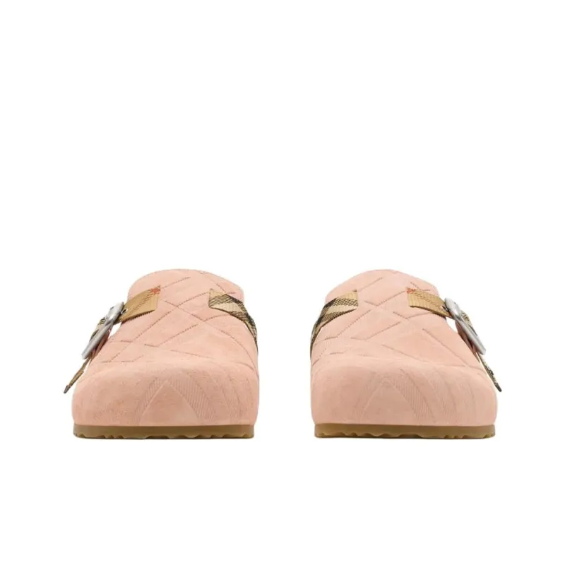 Burberry Closed Toe Slippers Women's Beige-2