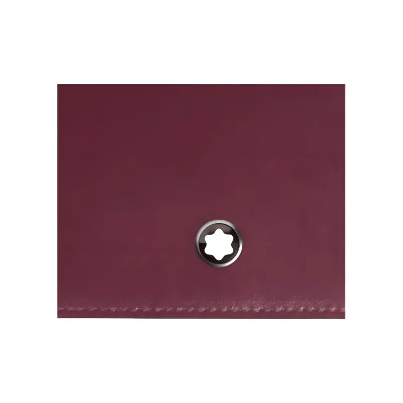 MONTBLANC Meisterstuck Full Grain Cow Leather Travel Storage Bag Unisex Bordeaux Red-3