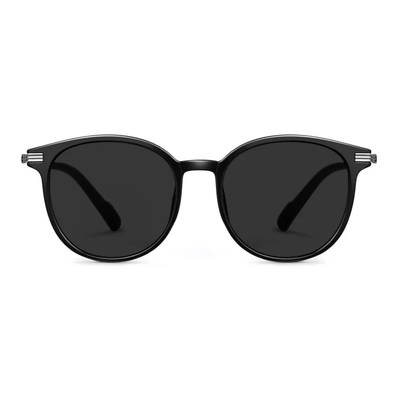 COLORE.IN TR/Memory Plastic Round Sunglasses Unisex-1
