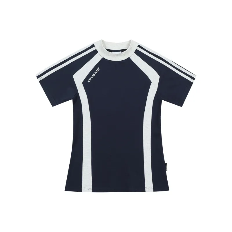 WAITINGWAVE T Shirts Women's Royal Blue-0