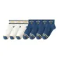 3 White Double Stripe+4 Blue Double Stripe