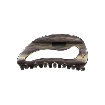 EVITA PERONI Acetate Plate Hair Clips Women's Gray