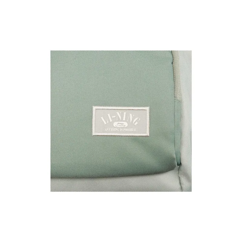 LiNing Polyester Backpack Regular Unisex Ore Gray & Grass Jasmine Green & Pearl White-10