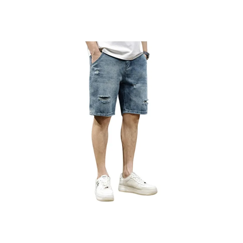 Tonlion Denim Shorts Men-5