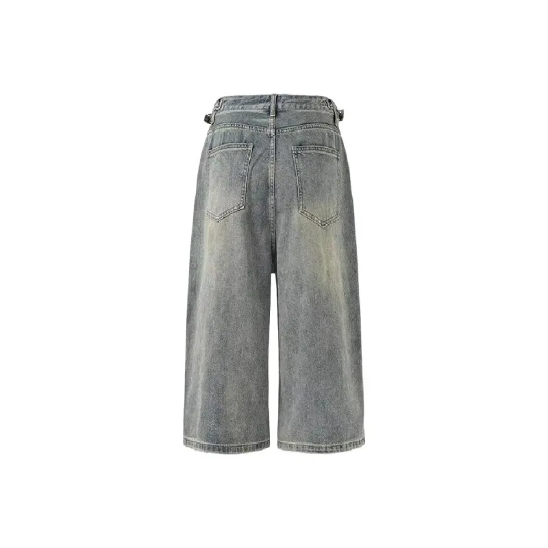 KNOCKSPARK Denim Shorts Unisex Blue-1