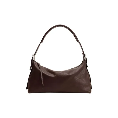 Lemaire Leather Baguette Bag Shoulder Bag Women's Dark Coffee
