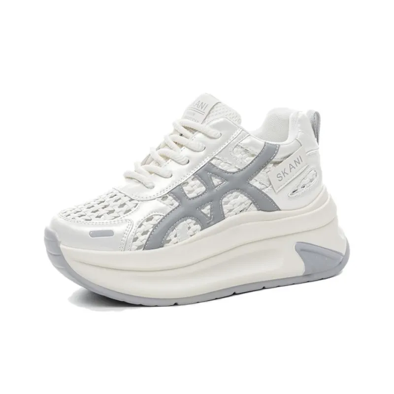 POOQ Breathable Height Increase Low Top Casual Shoes Women's-4
