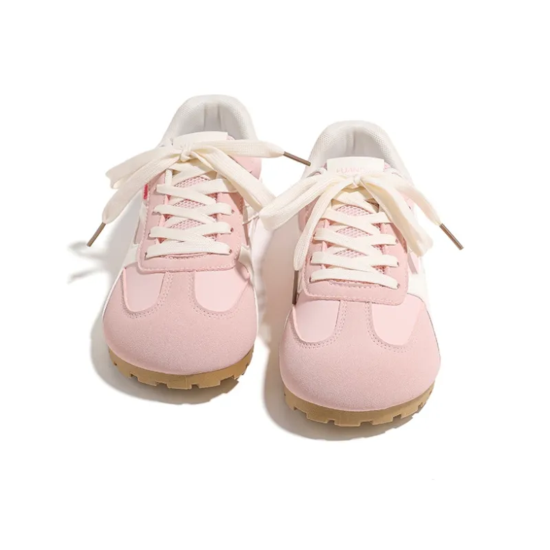 HUANQIU Slip Resistant, Breathable, Lightweight Low Top Casual Shoes Women's Pink-2