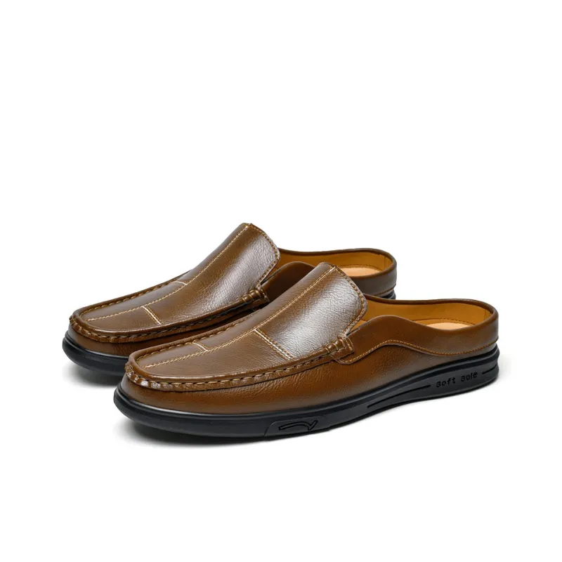 Abango Rubber Sole Slip Resistant Closed Toe Slippers Men's-6