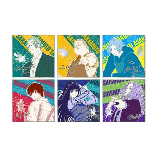 SUNRISEPOP Sakamoto's Daily Periphery Protagonist Group Exquisite Collection Handle Figure Anime Artboard Prints