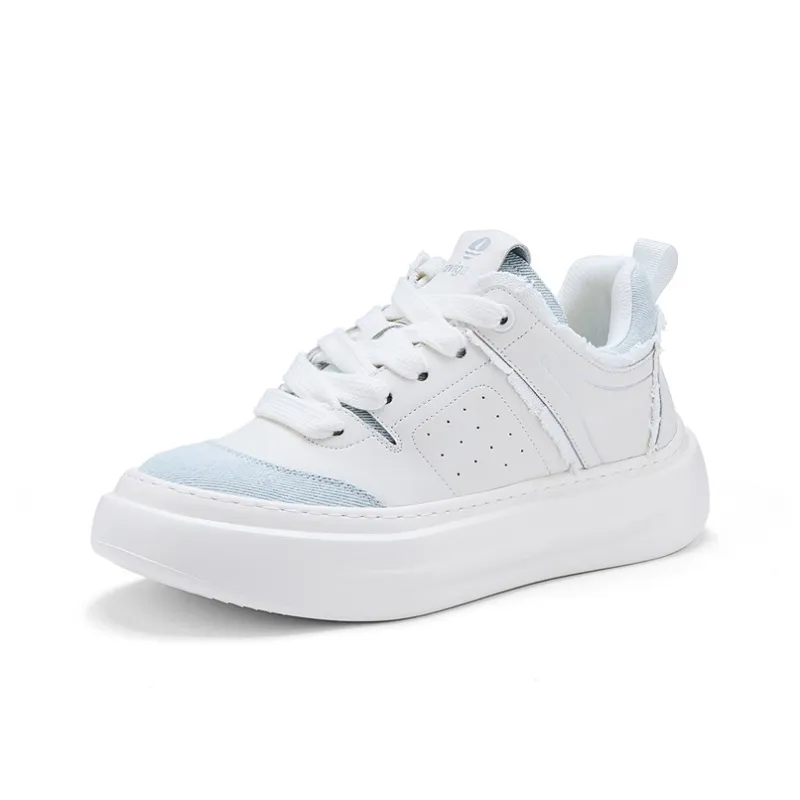 NAVIGARE Low Top Skateboard Shoes Men's White Blue-1