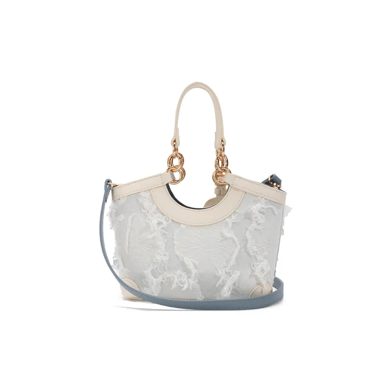 SHORT HAIR GIRL PU Shoulder Bag, Crossbody Bag, Handbag Women's Sky Blue-2