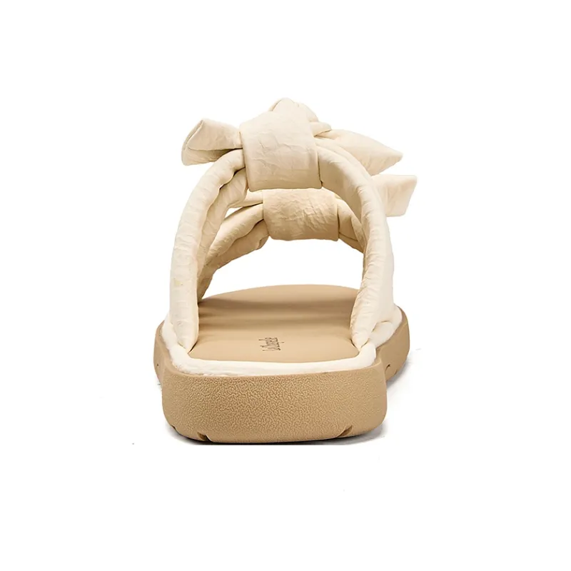 La Chapelle Abrasion Resistant Slide Slippers Women's Beige-4